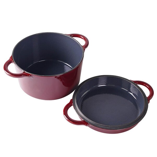 Apvalus emaliuotas ketaus puodas ZY12RKI - Image 2
