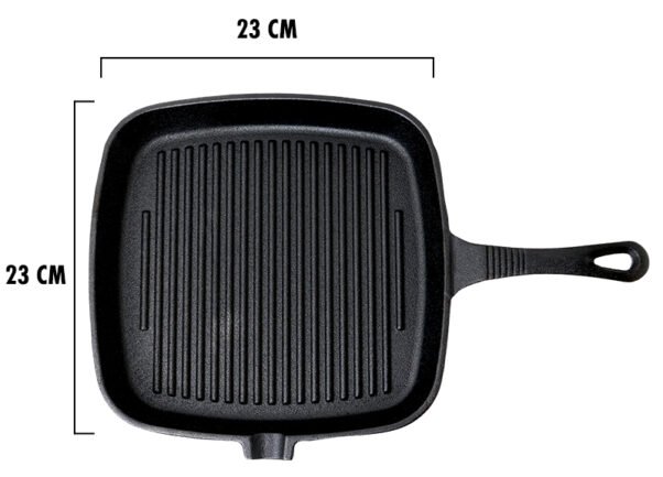 Kvadratinė ketaus keptuvė Zyle ZY123KGFP - Image 5