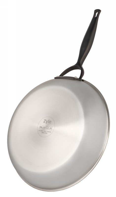 Indukcinė nerūdijančio plieno keptuvė Zyle ZY1024FP, Ø24 cm - Image 2