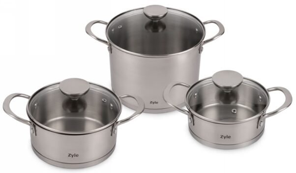 Nerūdijančio plieno puodų rinkinys Zyle ZY1300PS - Image 10