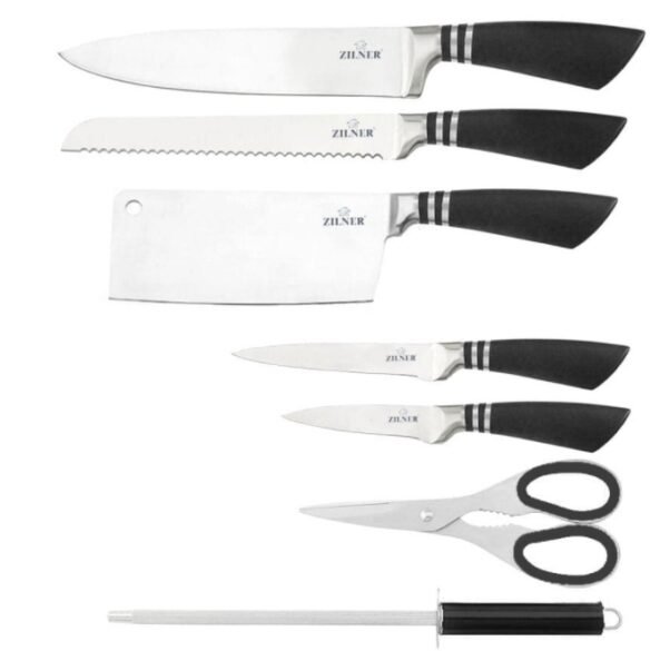 8 dalių nerūdijančio plieno peilių rinkinys ZILNER ZL-5111 - Image 4