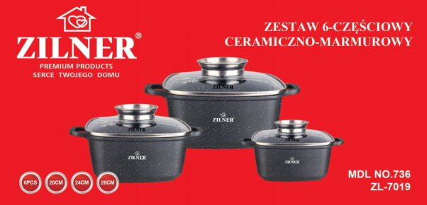 6 dalių marmuru dengtas rinkinys ZILNER ZL-7019 - Image 3