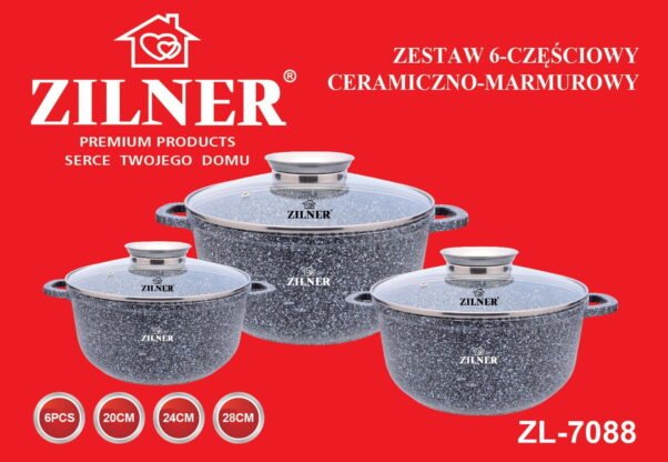 6 dalių marmuru dengtas rinkinys ZILNER ZL-7088 - Image 2