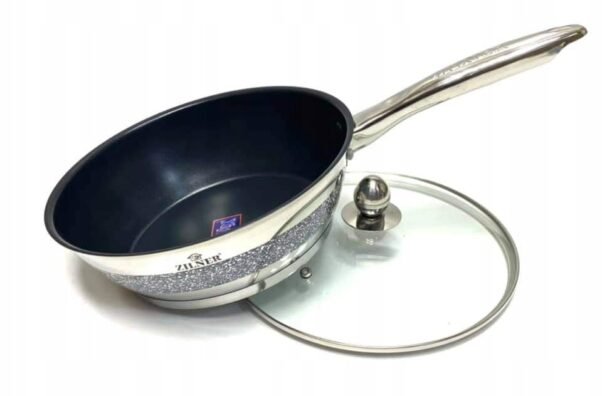 Nerūdijančio plieno 12 dalių puodų rinkinys su keptuve ZL-8114 - Image 4