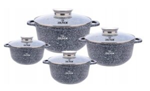 8 PUODŲ RINKINYS MARMURINIS, INDUKCINIS ZILNER ZL - 8532