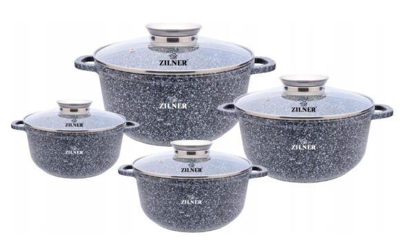8 PUODŲ RINKINYS MARMURINIS, INDUKCINIS ZILNER ZL - 8532