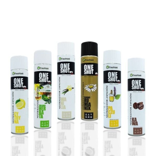 Freshtek ONE SHOT oro gaivikliai ir kvapų neutralizatoriai