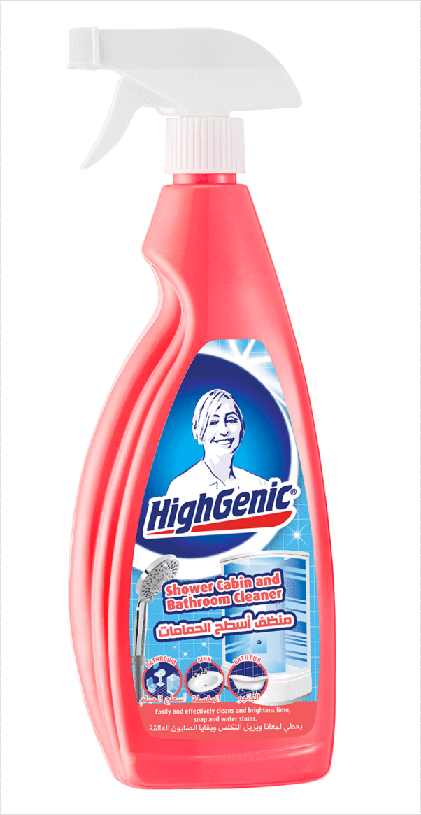 HighGenic dušo kabinų ir vonios kambario valiklis, 750 ml