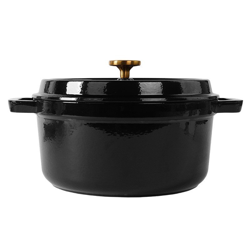 Apvalus emaliuotas ketaus puodas Zyle ZY01BKKI