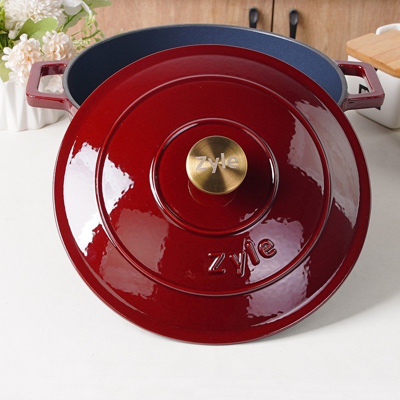 Apvalus emaliuotas ketaus puodas Zyle ZY020RKI - Image 4