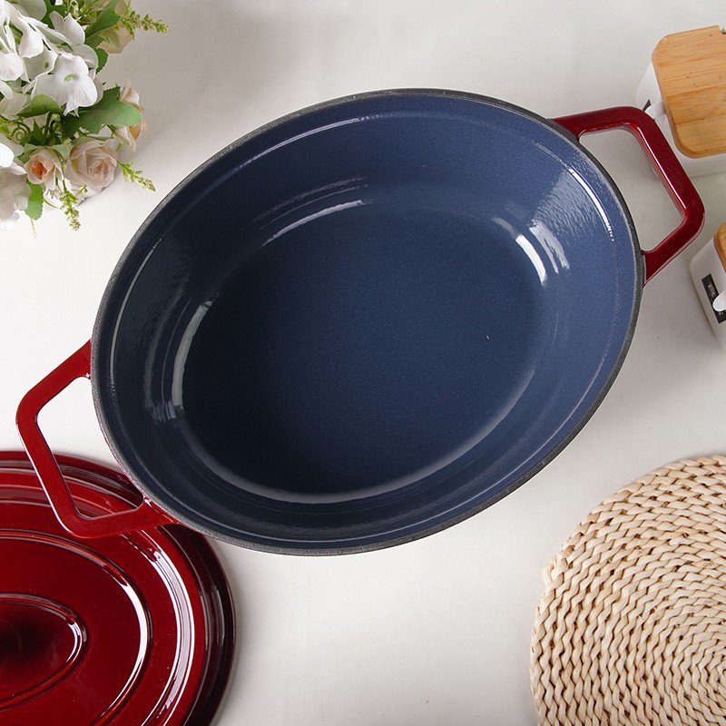 Ovalus emaliuotas ketaus puodas Zyle ZY040RKI - Image 4