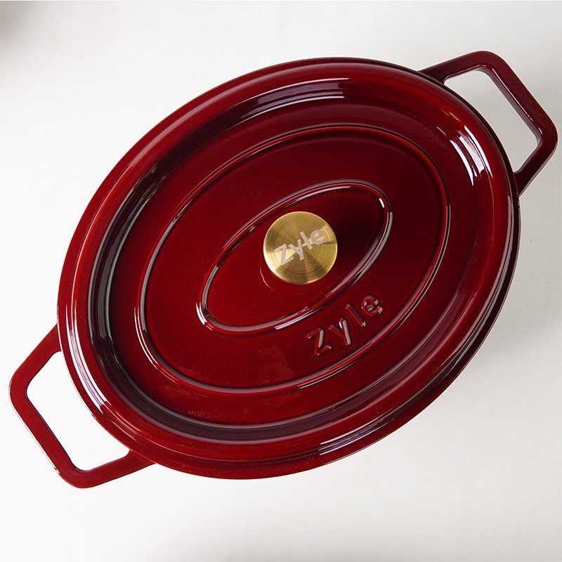 Ovalus emaliuotas ketaus puodas Zyle ZY040RKI - Image 3