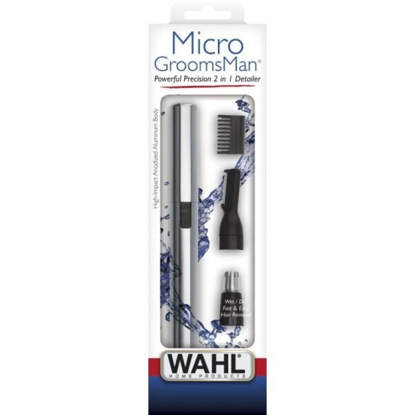 Nosies, ausų, antakių, ūsų plaukų trimeris Wahl Home GroomsMan Micro Nose and Ear Hair Trimmer 5640-616 - Image 3