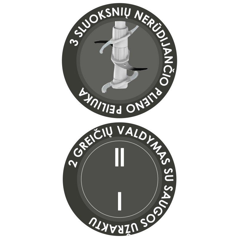 Maisto smulkintuvas Zyle ZY86CH, 2 l - Image 4