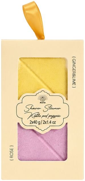 Vonios-dušo burbulas-tabletė Sweet Shower Steamer AUR1825GLR, imbiero-laimo ir rožių kvapo, 80 g