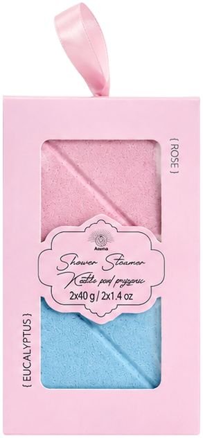 Vonios-dušo burbulas-tabletė Sweet Shower Steamer AUR1825RE, rožių ir eukalipto kvapo, 80 g