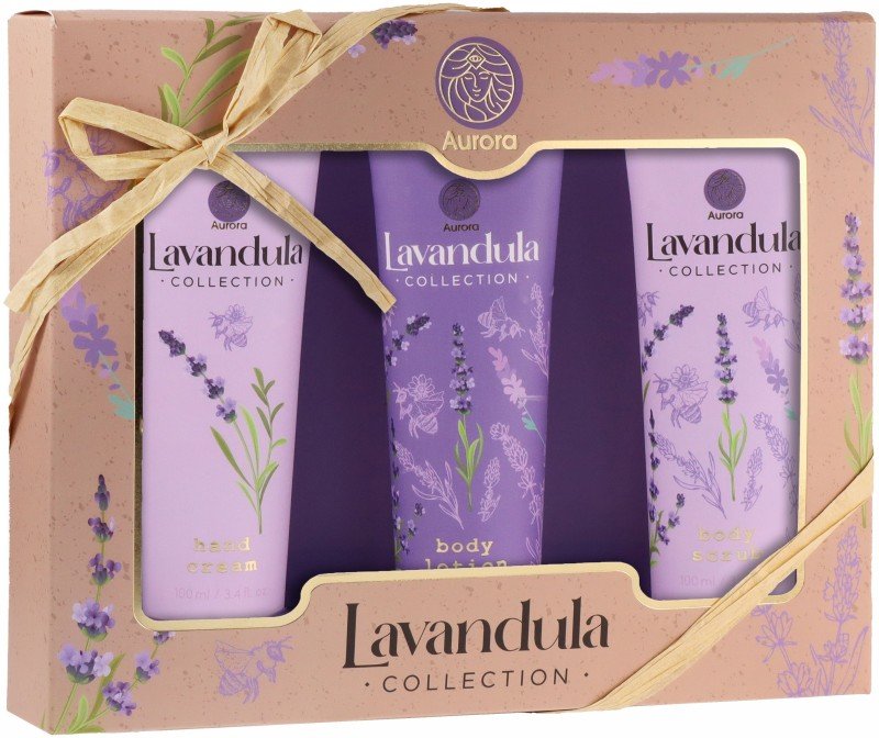 Kūno priežiūros priemonių rinkinys Lavandula AUR1995, levandų kvapo