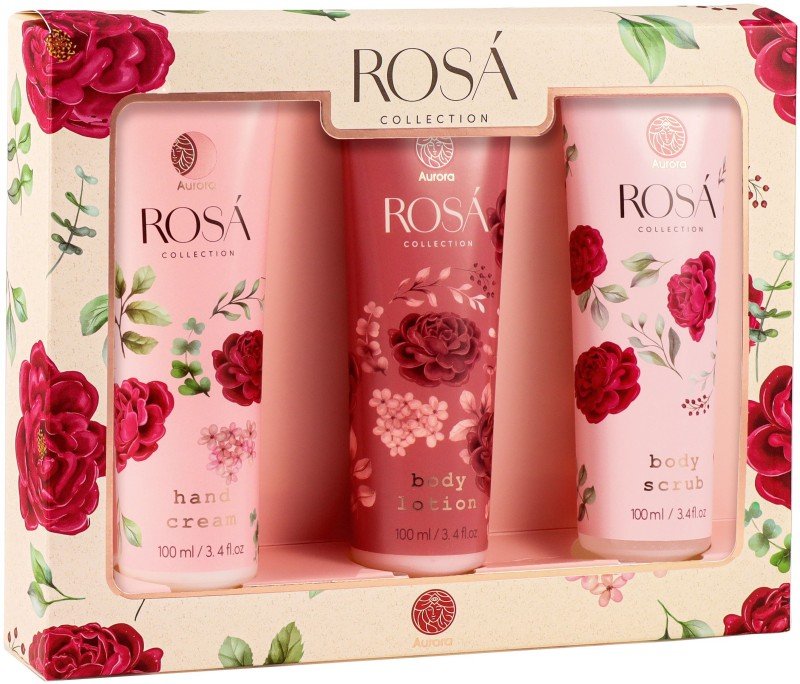 Kūno priežiūros priemonių rinkinys Rosa AUR2013, rožių kvapo