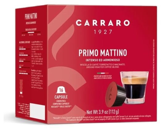Malta kava kapsulėse Carraro Primo Mattino CR52CNP16