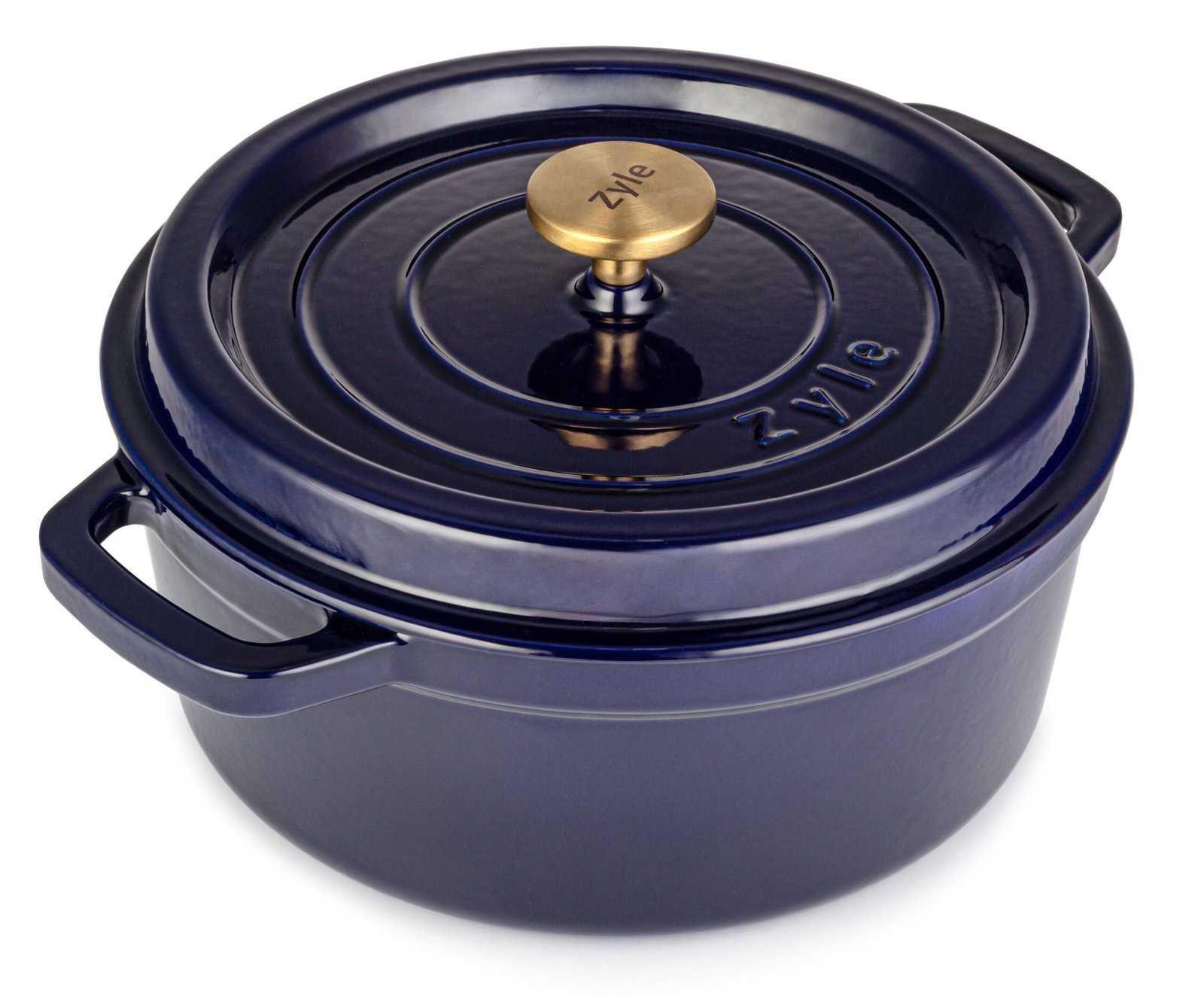 Apvalus emaliuotas ketaus puodas ZY01BLKI, 5l