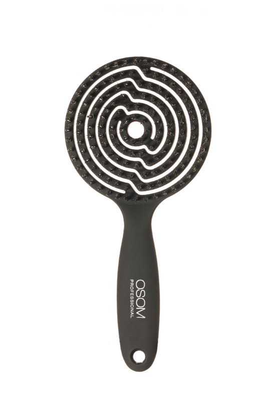 Apvalus šepetys Lollipop Juodas OSOM15479 - Image 2