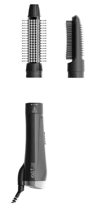 Karšto oro plaukų formuotuvas-džiovintuvas, 1000W OSOM6615 - Image 4