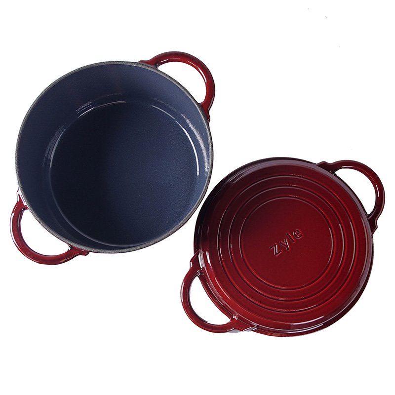Apvalus emaliuotas ketaus puodas ZY11RKI - Image 2