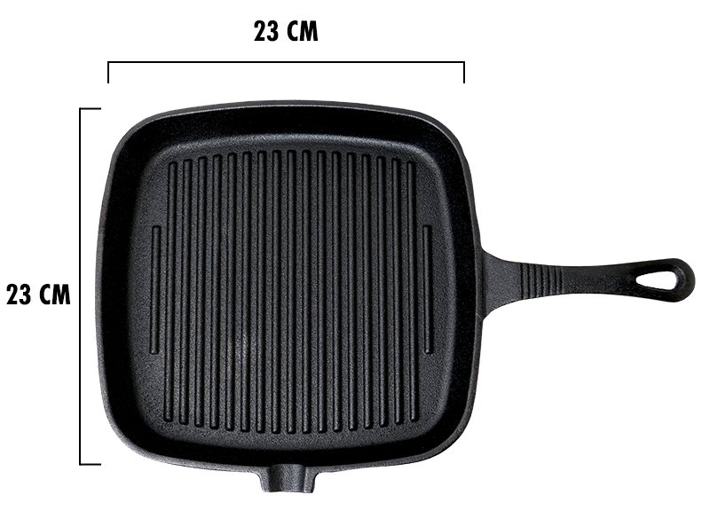Kvadratinė ketaus keptuvė Zyle ZY123KGFP - Image 5