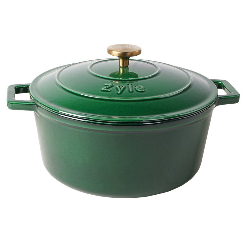 Apvalus emaliuotas ketaus puodas ZY020GRKI ,6 l