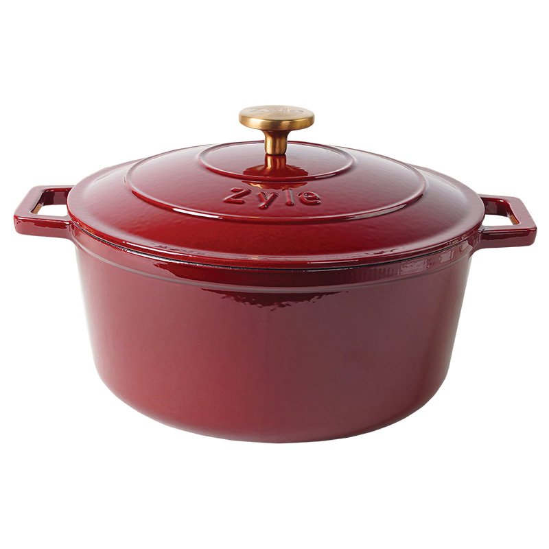 Apvalus emaliuotas ketaus puodas ZY020RKI ,6 l